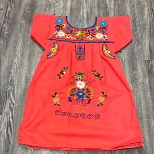 Girls Mexicans pink Dress size 4